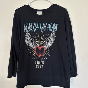 Urban Nation 2X Grunge Rock Graphic Band Tee